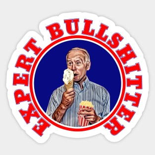 Cartoon Biden with Ice Cream Expert Bullshitter Sticker